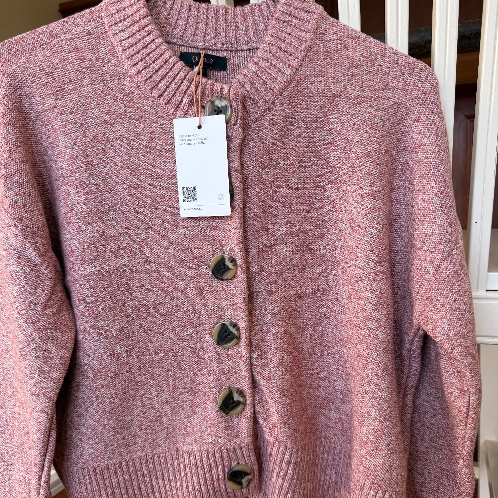 Quince , cotton, crop, soft sweater